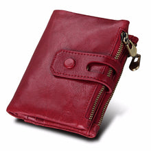Load image into Gallery viewer, Wallet women double Zipper design coin purse ID card holder