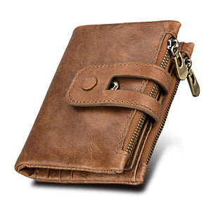Wallet women double Zipper design coin purse ID card holder