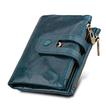 Load image into Gallery viewer, Wallet women double Zipper design coin purse ID card holder