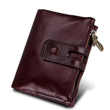 Load image into Gallery viewer, Wallet women double Zipper design coin purse ID card holder