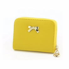 Load image into Gallery viewer, Women leather Purse short small Bag wallet