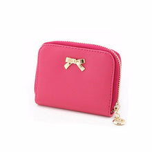 Load image into Gallery viewer, Women leather Purse short small Bag wallet