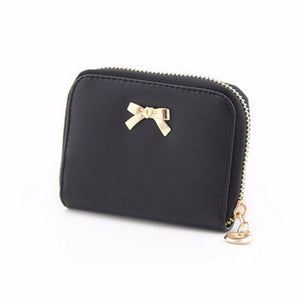 Women leather Purse short small Bag wallet