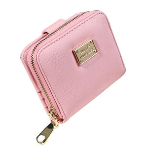 Women leather Purse short small Bag wallet