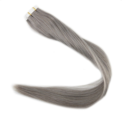 100% Real Remy Human Hair  Silver Gray Remy Hair 50 gram