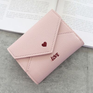 women small pink wallet